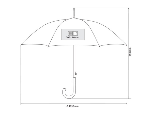 NIMBUS umbrella with automatic opening - CASTELLI