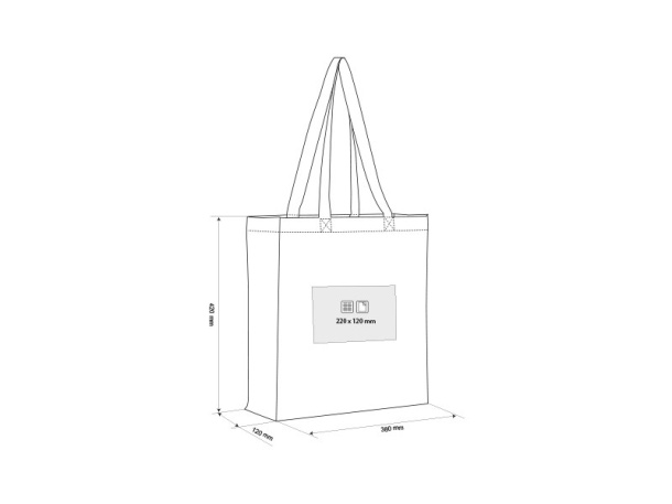 BAZAR cotton shopping bag, 150 g/m2 - BRUNO