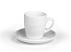 LUNGO porcelain cup and saucer for 'Cappuccino'