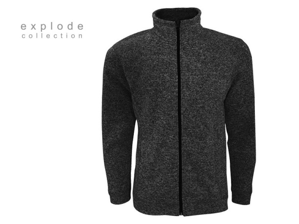 JUMPER Mélange sweatshirt full zipped - EXPLODE