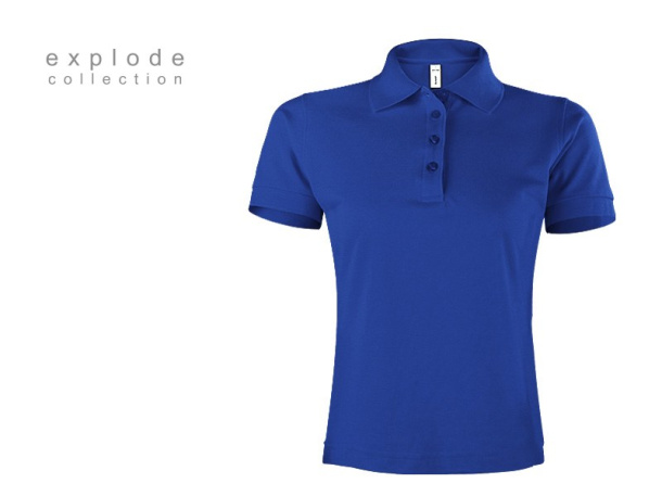 Ladies royal blue polo shirt online