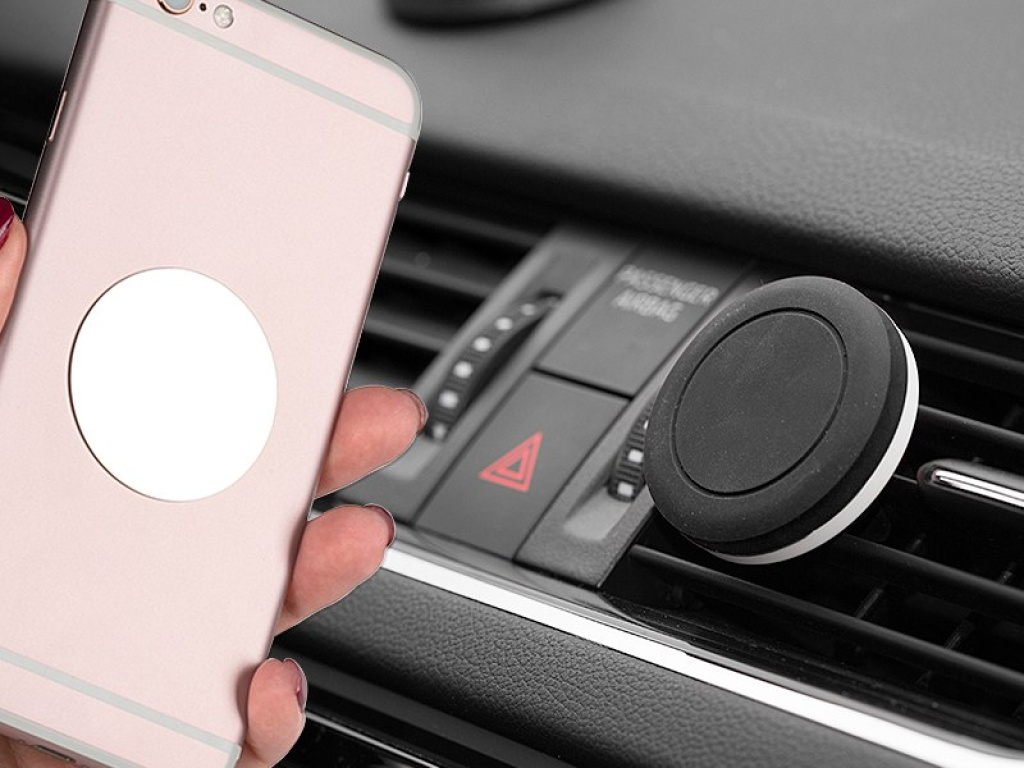 Vehicle top phone holder