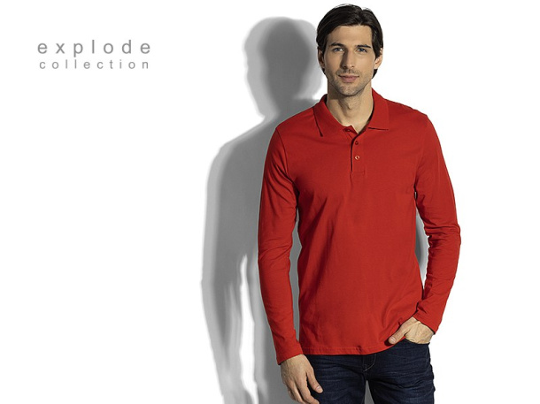 UNO LSL Long sleeve single jersey polo shirt - EXPLODE