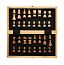  Luxury wooden foldable chess set