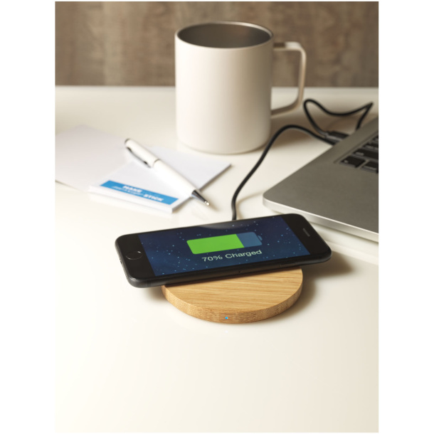 Essence bamboo wireless charging pad - Unbranded