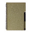 TELDE eco notebook with lined pages and pen