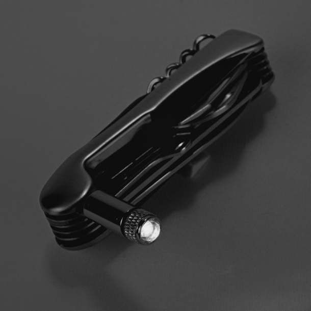 TRIER P Pocket Knife 12 Functions with LED Flashlight