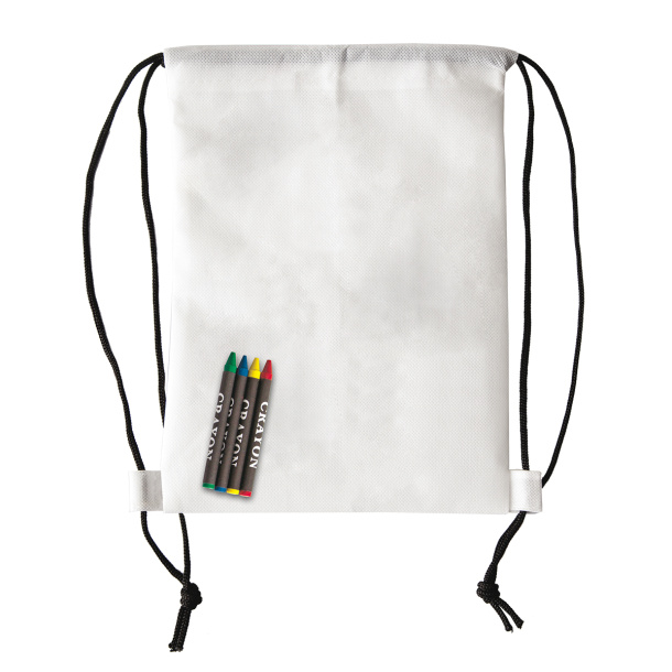 CRAYONME backpack with wax crayons