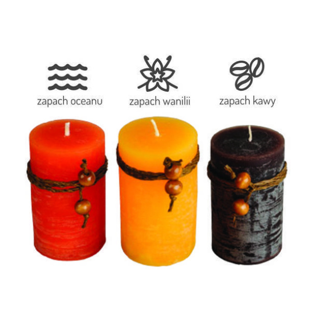 SCENTED set of perfumed candles