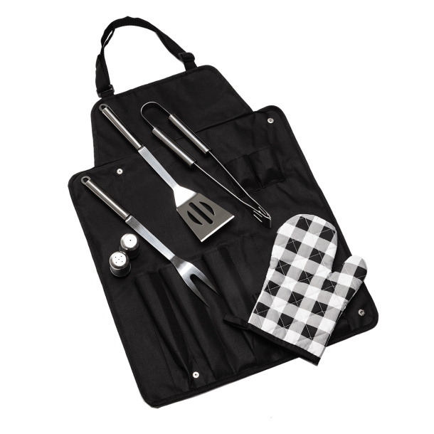 STEAKOUT set for barbecue with apron