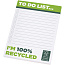 Desk-Mate® A6 recycled notepad - Unbranded