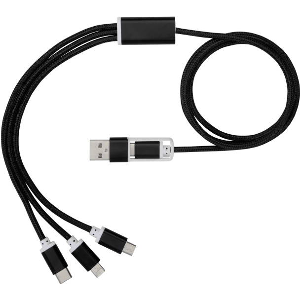 Versatile 3-in-1 charging cable with dual input - Unbranded