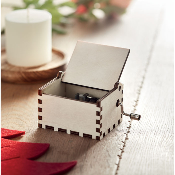 BOXMAS Drvena božićna glazbena kutija
