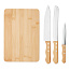 SHARP CHEF Bamboo cutting board set
