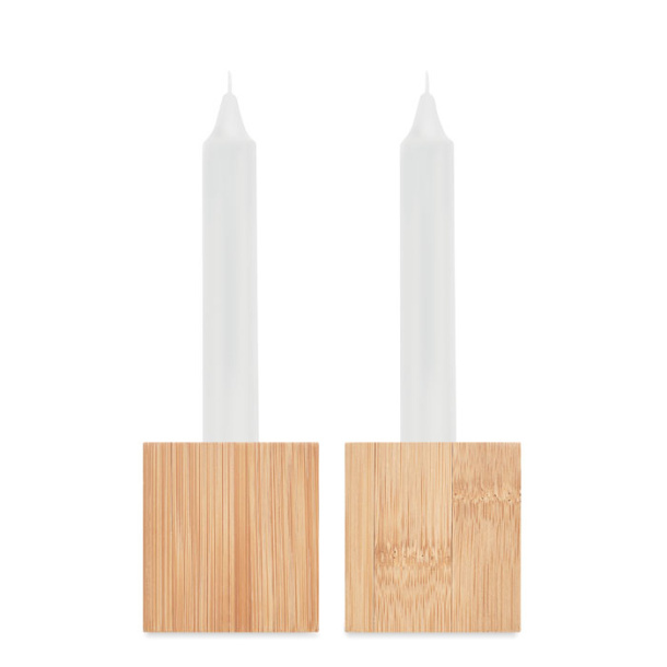 PYRAMIDE Par svijeća s bambus stalcima