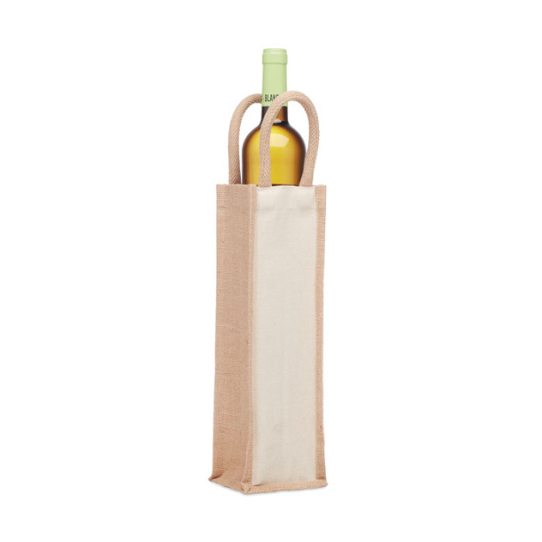 CAMPO DI VINO Jute wine bag for one bottle