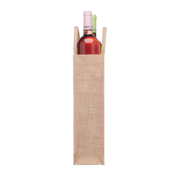 CAMPO DI VINO DUO Jute wine bag for two bottles
