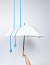  Impact AWARE™ RPET 190T 23" automatski kišobran s bambus drškom