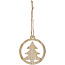 Natall wooden tree ornament