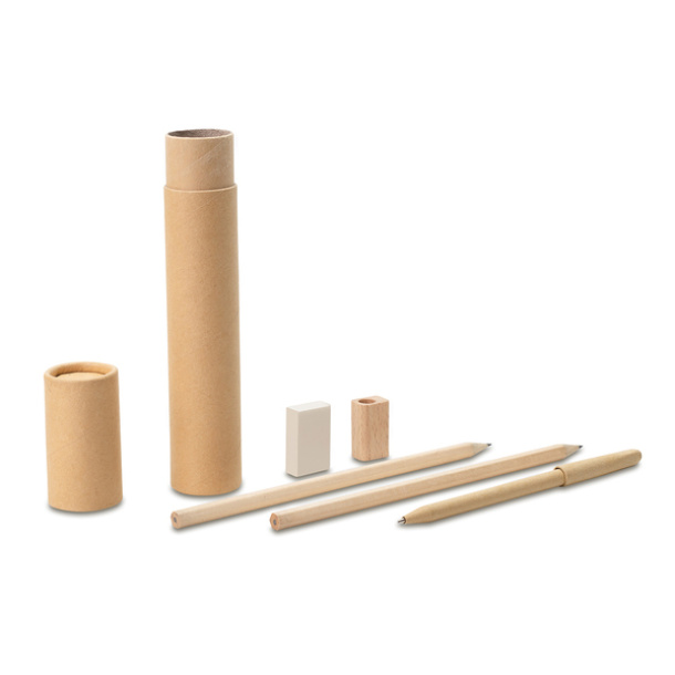 TUBA stationery set in a tube
