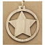 Natall wooden star ornament - Unbranded