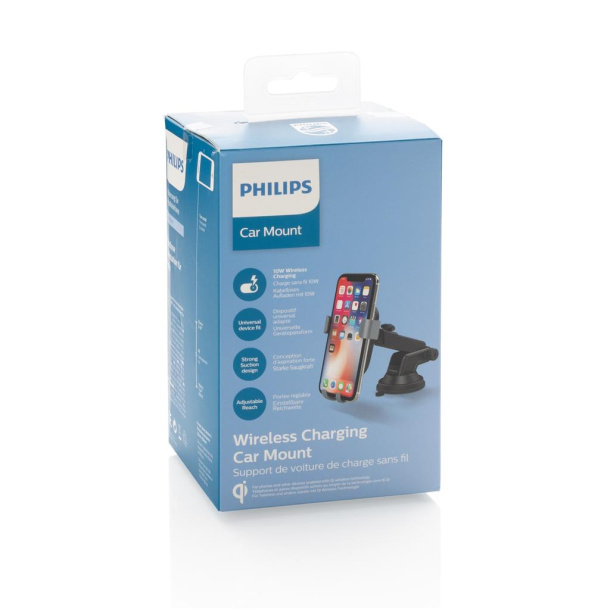  Philips 10W Qi wireless charging car mount