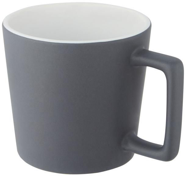 Cali 370 ml ceramic mug with matt finish - Unbranded
