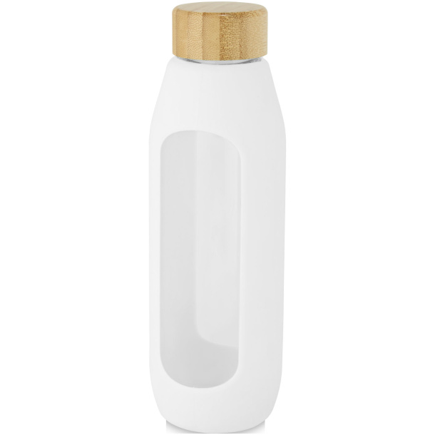 Tidan 600 ml borosilicate glass bottle with silicone grip - Unbranded