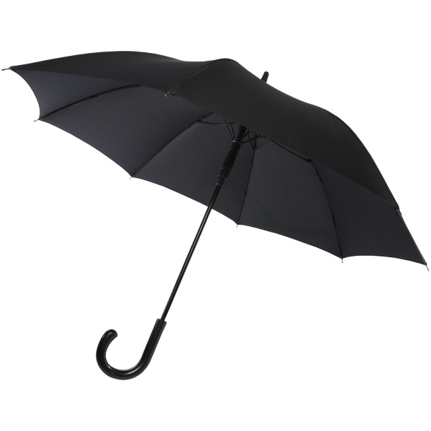 Fontana 23" auto open umbrella with carbon look and crooked handle - Luxe