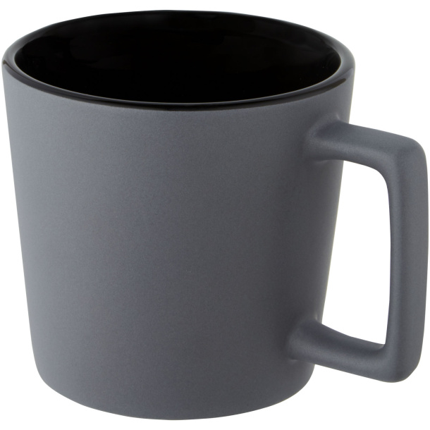 Cali 370 ml ceramic mug with matt finish - Unbranded