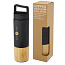 Torne 540 ml copper vacuum insulated stainless steel bottle with bamboo outer wall - Unbranded