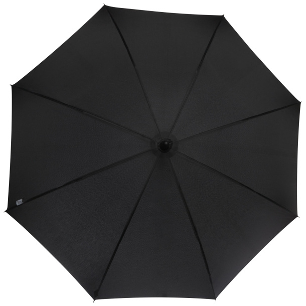 Fontana 23" auto open umbrella with carbon look and crooked handle - Luxe