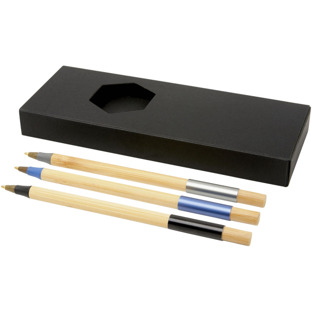 Kerf 3-piece bamboo pen set - Unbranded