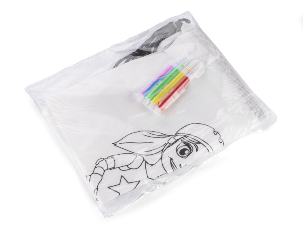 RULLO Colouring drawstring bag
