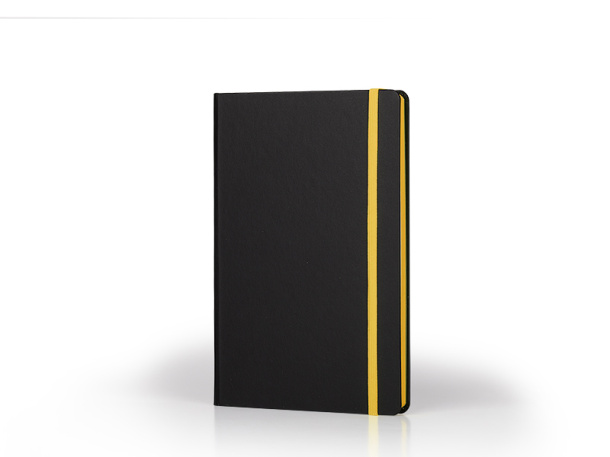 FLUX EDGE A5 notebook with elastic band and colored paper edges