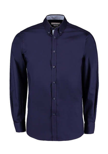  Tailored Fit Premium Contrast Oxford Shirt - Kustom Kit