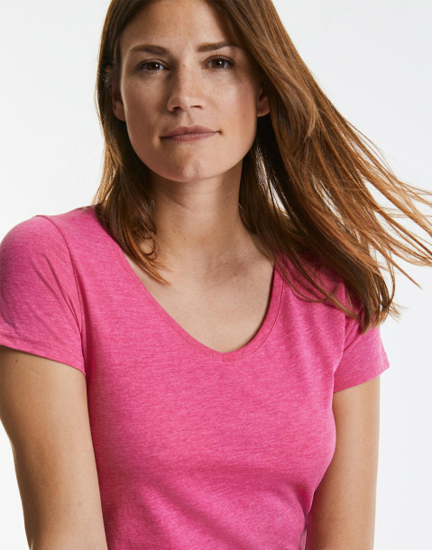  Ladies V-Neck HD T - Russell 