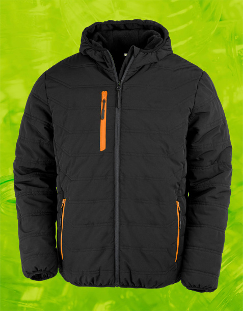  Black Compass Padded Winter Jacket - Result Genuine Recycled