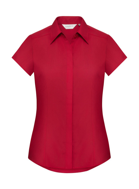  Ladies' Fitted Poplin Shirt - Russell 