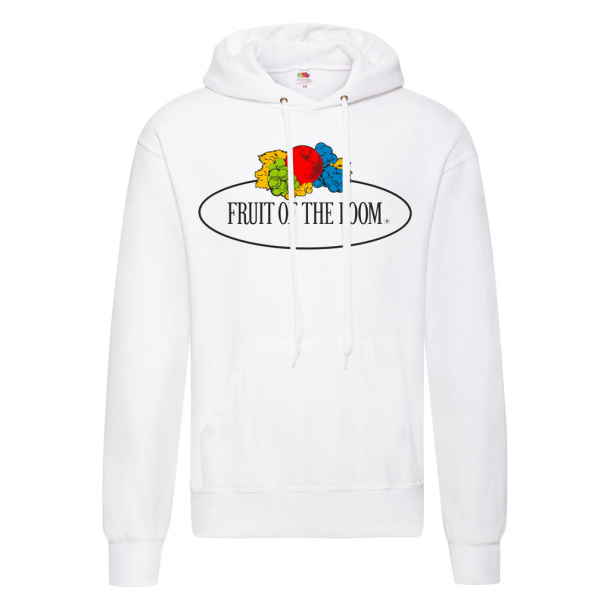 Vintage Hooded Sweat Classic Large Logo Print - Fruit of the Loom Vintage Collection