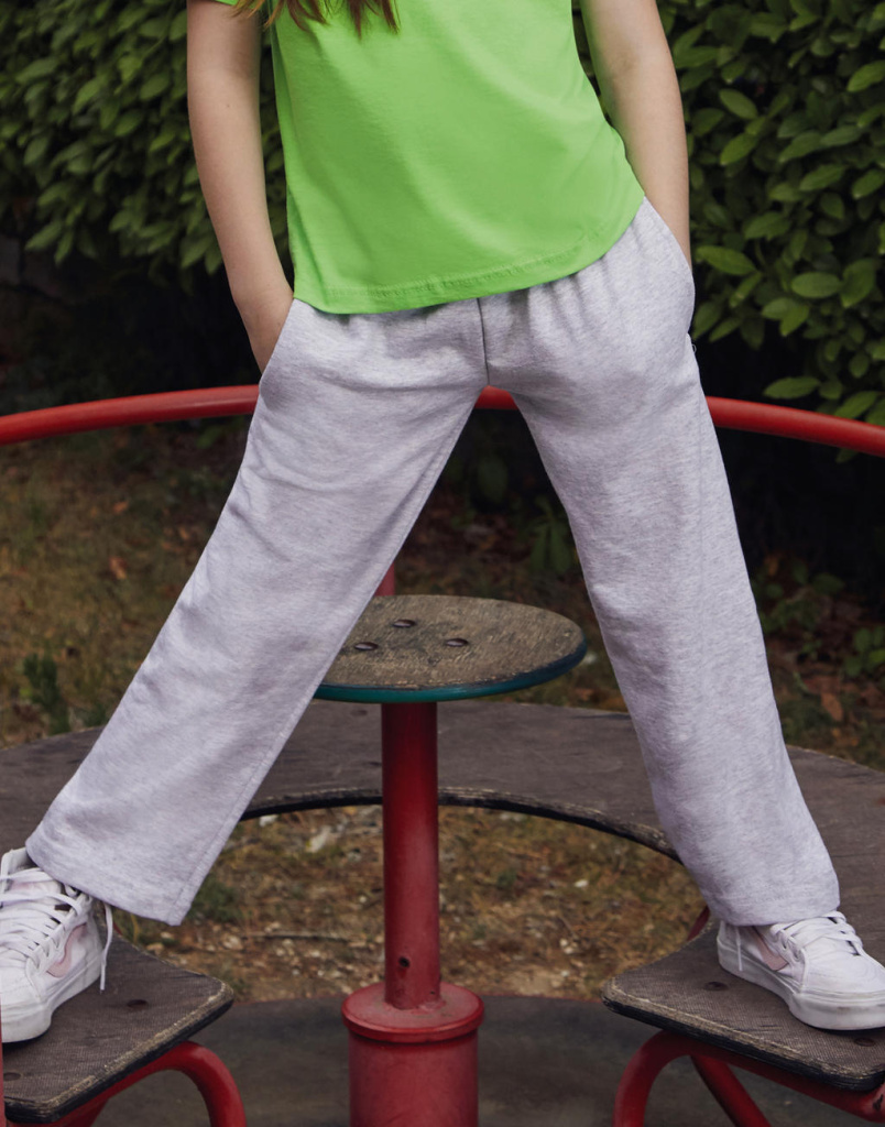 Kids lightweight open hem jog pants fruit of the loom 908011235