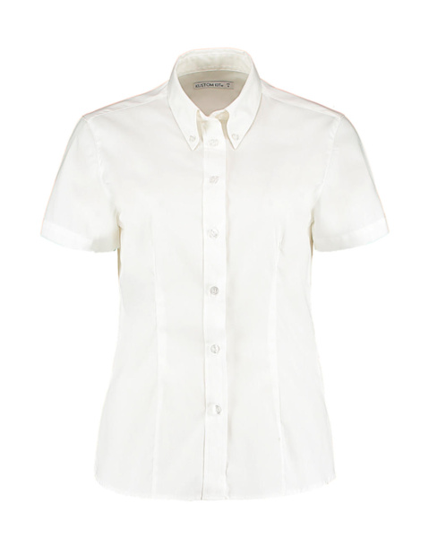  Women's Tailored Fit Premium Oxford Shirt SSL - Kustom Kit