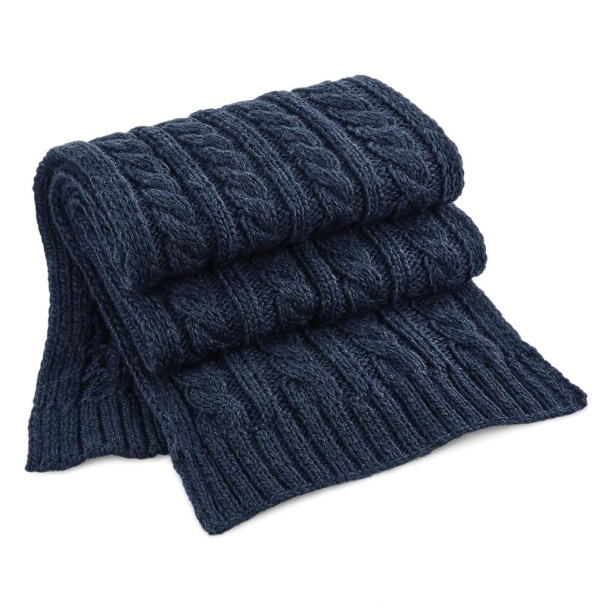  Cable Knit Melange Scarf - Beechfield