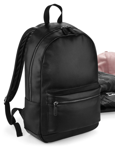  Faux Leather Fashion Backpack - Bagbase