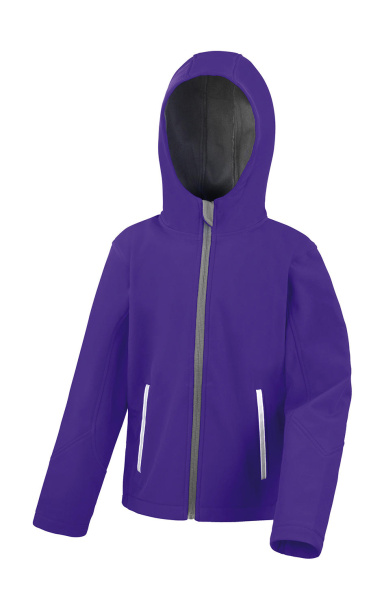  Kids TX Performance Hooded Softshell Jacket - Result Core