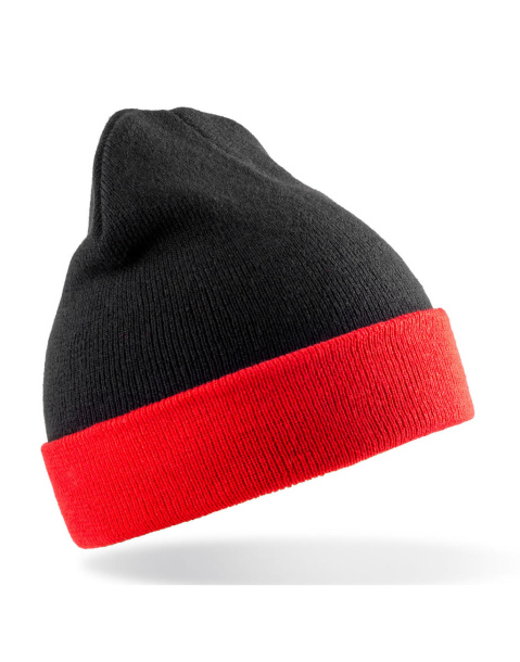  Recycled Black Compass Beanie - Result Genuine Recycled