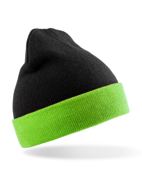  Recycled Black Compass Beanie - Result Genuine Recycled