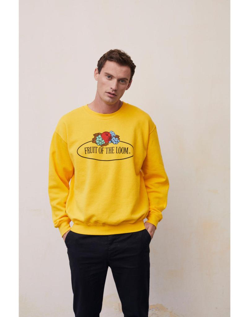 Vintage sweat set in large logo print fruit of the loom vintage collection 208011235 Promoshop