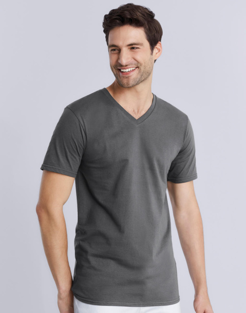  Premium Cotton Adult V-Neck T-Shirt - Gildan