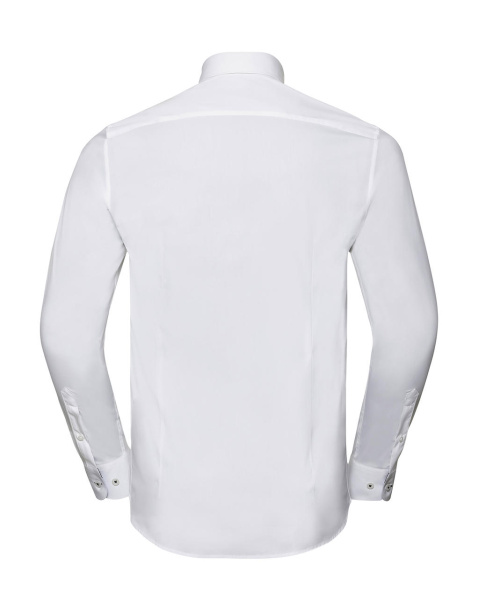  Men's LS Tailored Contrast Ultimate Stretch Shirt - Russell 
